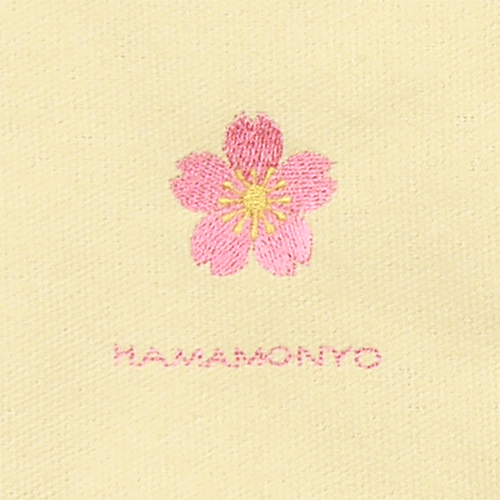 ワンポイント帆布トート　桜