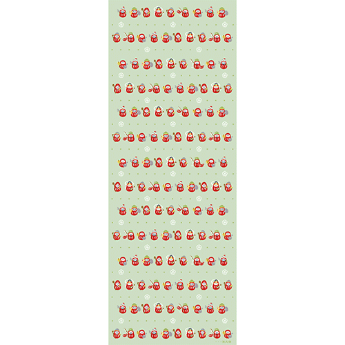 てぬぐい　だるま七福神