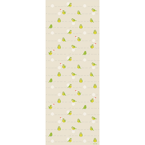 てぬぐい　おさんぽカカポ