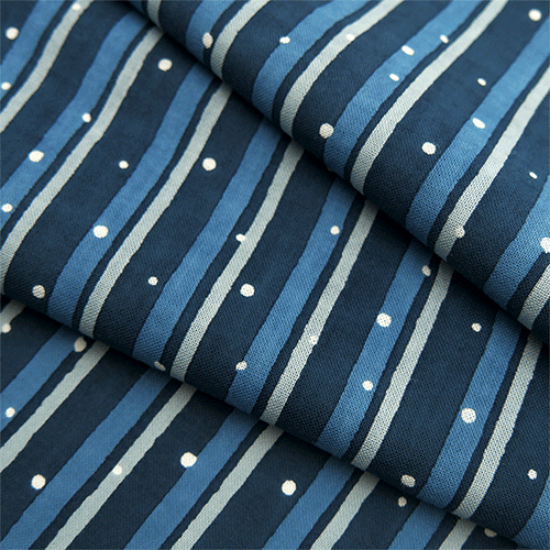 てぬぐい　あられ玉と縞もよう