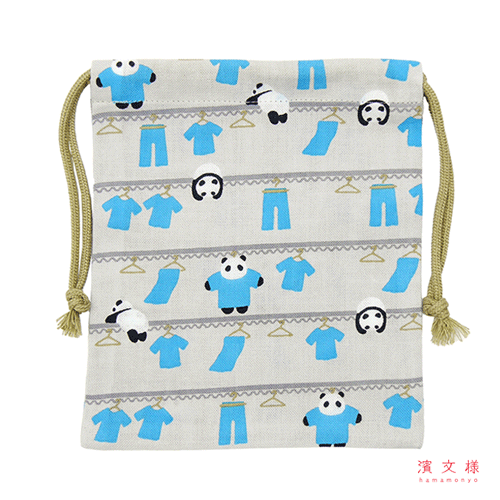 巾着小　お洗濯パンダ