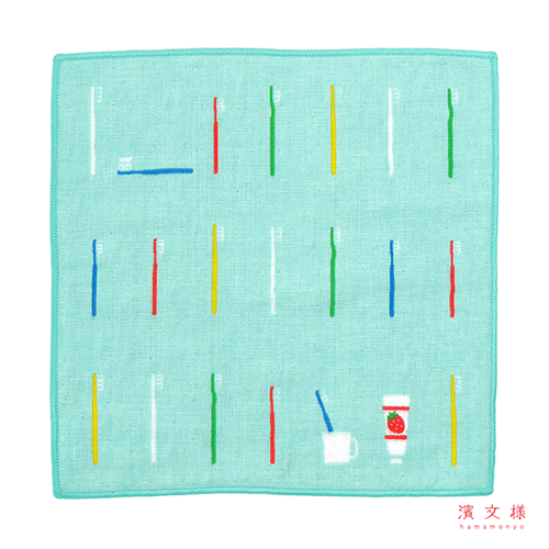 キッズタオルハンカチ　歯ブラシ