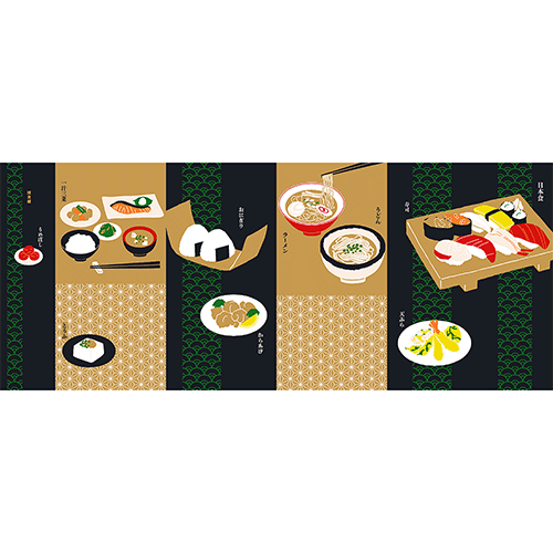 てぬぐい本　日本食
