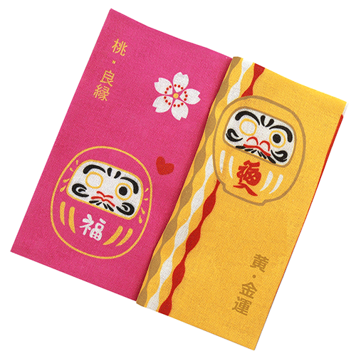 てぬぐい本　開運福だるま