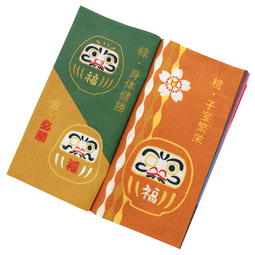 てぬぐい本　開運福だるま