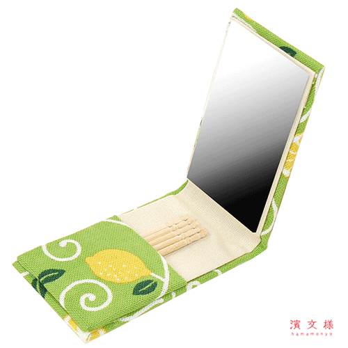 エチケットミラー　レモン唐草