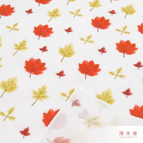 てぬぐいのはんかち　いろいろ楓