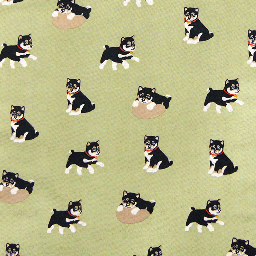 長トート　黒柴くん