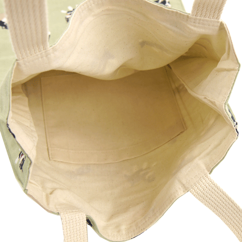 長トート　黒柴くん