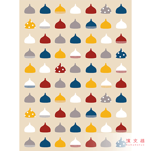 てぬぐいのはんかち　どんぐり帽子