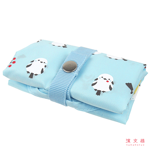 エコトート小　ちゃんこいシマエナガ　スカイブルー