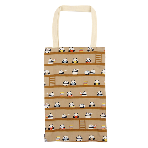 長トート　パンダの図書館