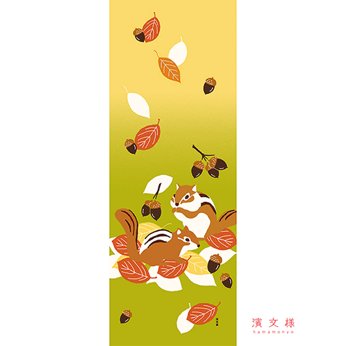 絵てぬぐい　どんぐりす