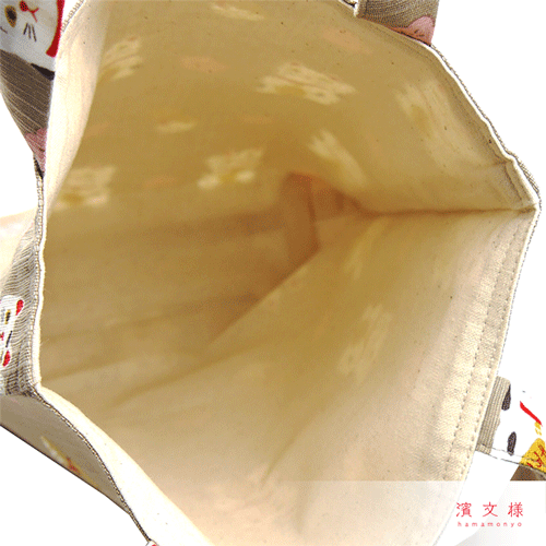 おさんぽトート　ほっこり招き猫