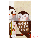 絵てぬぐい　柿の木ふくろう