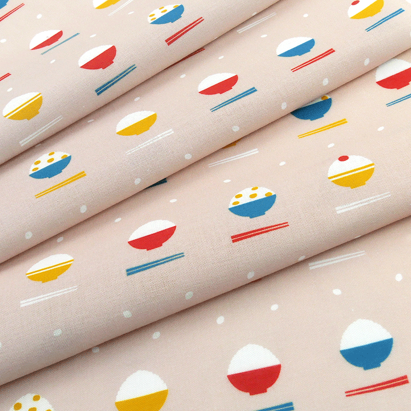 てぬぐい　ご飯いただきます