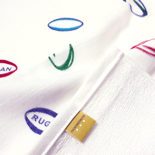 和たおるバスタオル　ラグビーボール