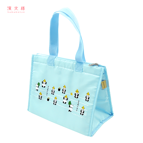 保冷温バッグ　ととのいちうサウナパンダ　スカイブルー