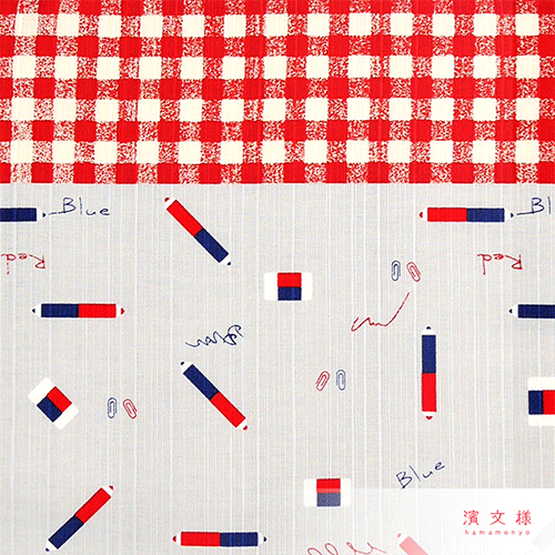 おさんぽトート　まめ赤青えんぴつ