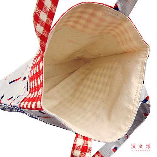 おさんぽトート　まめ赤青えんぴつ