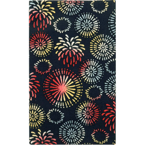 110-120サイズ　キッズ甚平　彩り花火