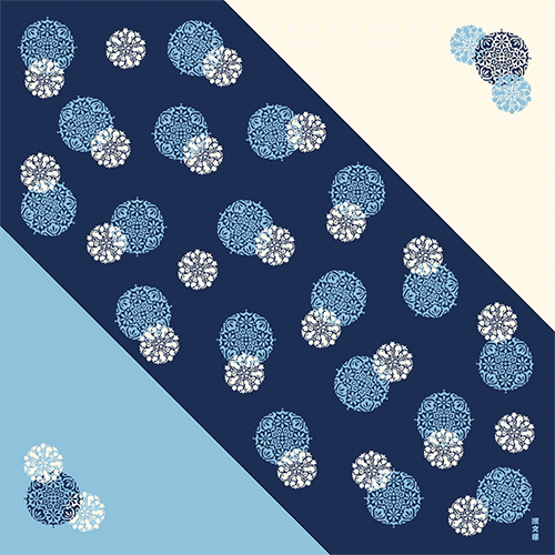 和ちいふ　夢花小紋　紺