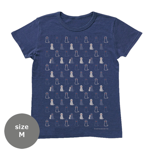 TシャツM　おすわりわんこ　コン