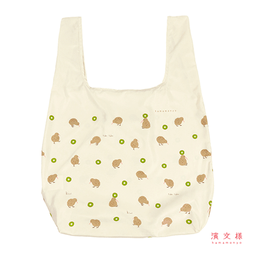 コンパクトエコバッグ　とことこキーウィ