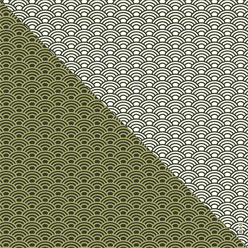 和ちいふ　染分け青海波　グリーン