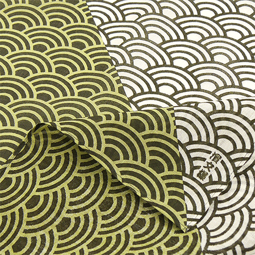 和ちいふ　染分け青海波　グリーン