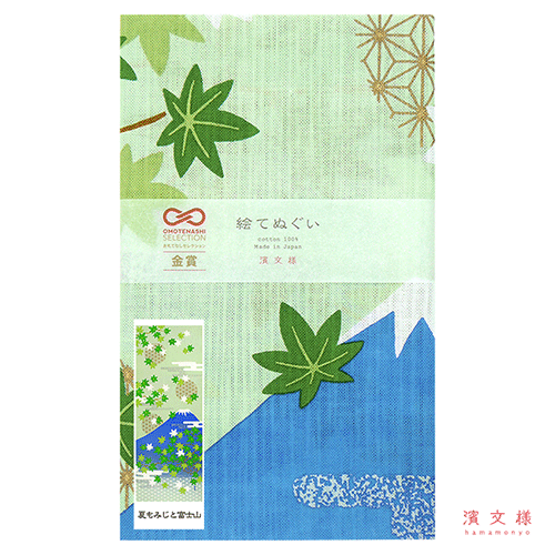 絵てぬぐい 夏もみじと富士山｜▽アイテム・用途で選ぶ,絵てぬぐい,絵