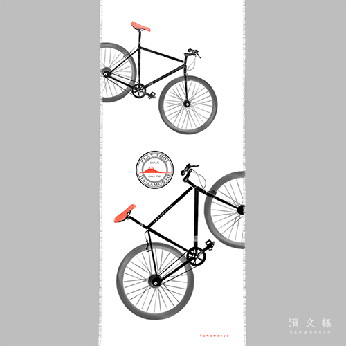 タペストリーてぬぐい　自転車