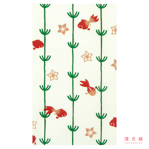110-120サイズ　キッズ甚平　水草金魚