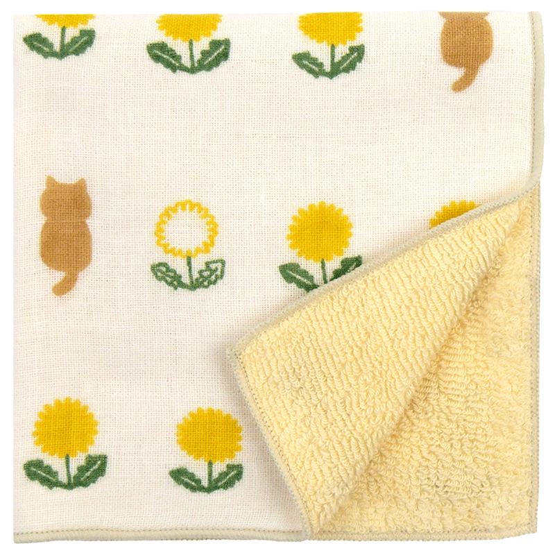 和たおるセミウォッシュ　猫とタンポポ