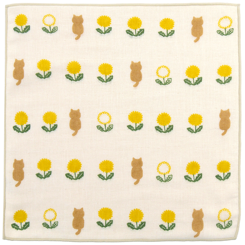 和たおるセミウォッシュ　猫とタンポポ