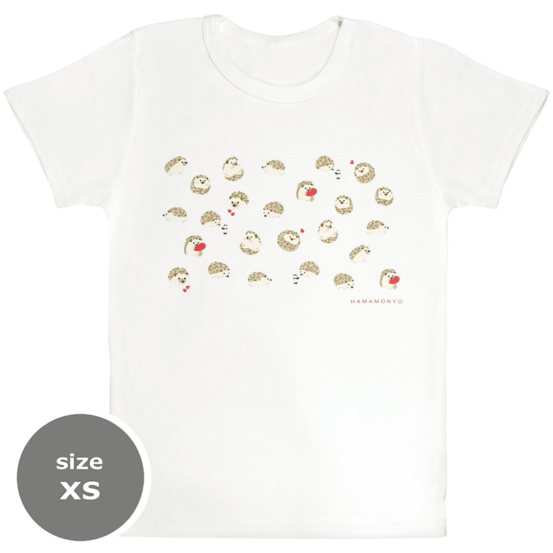 TシャツXS　和みハリネズミ　オフ