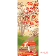 絵てぬぐい　お散歩ねこ 紅葉の道