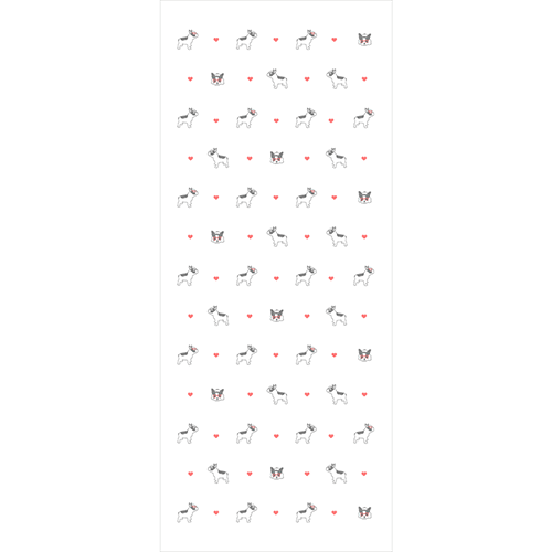 和たおるフェイス　フレンチブルハート