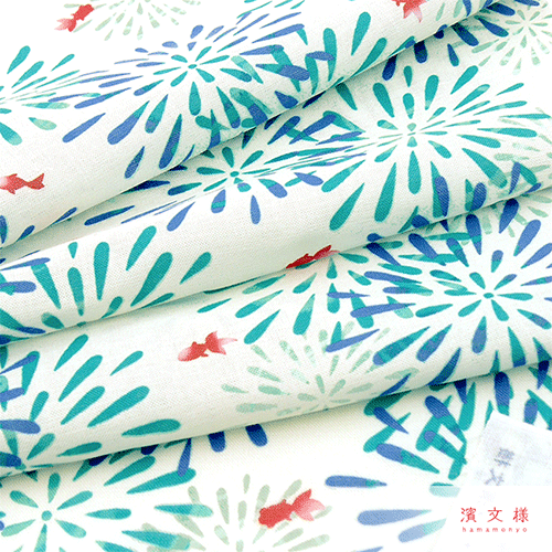 てぬぐい　さわやか花火