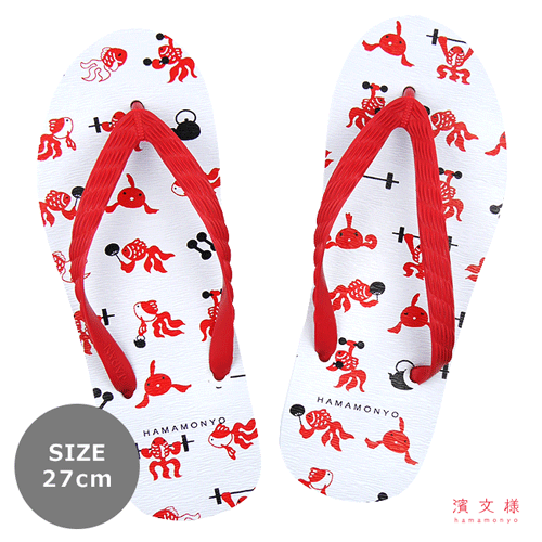 ビーチサンダル（メンズ：27cm）筋トレ金魚