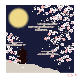 絵小布　月夜の桜