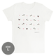 TシャツL　フレンチブルハート　オフ