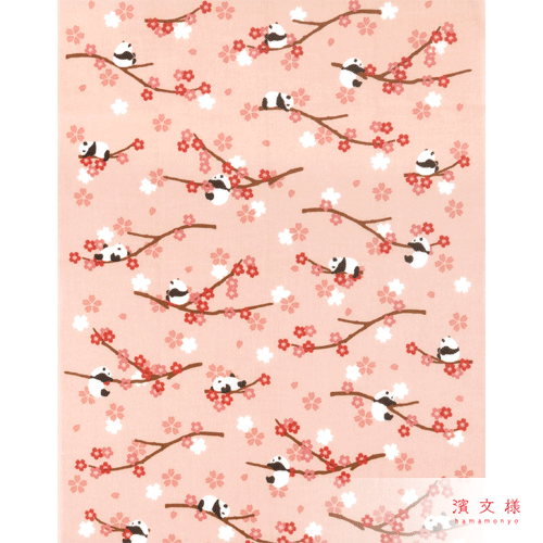 てぬぐいのはんかち　金封　寿　お花見パンダ