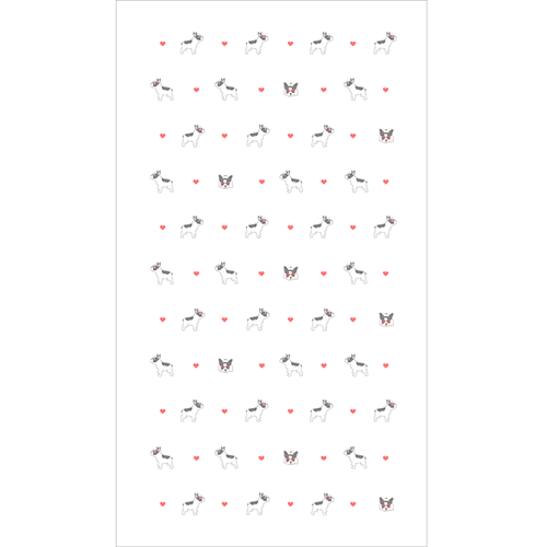 和たおるバスタオル　フレンチブルハート