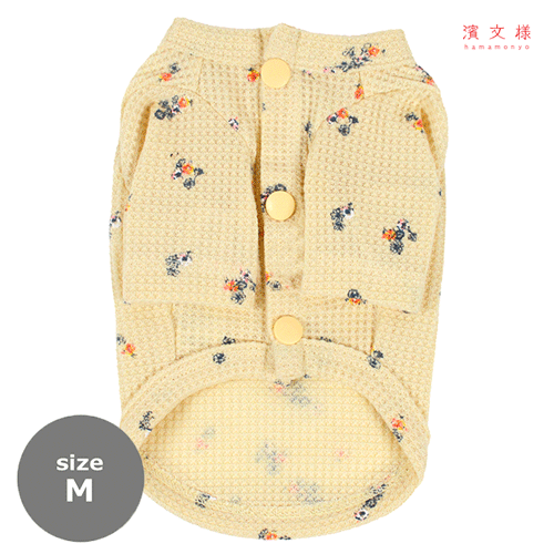 わんにゃんワッフルウェアＭ　ソフトフラワー