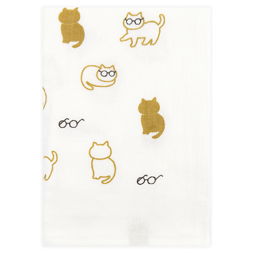 和たおるバスタオル　ねこめがね