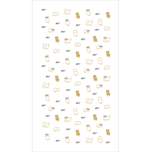 和たおるバスタオル　ねこめがね