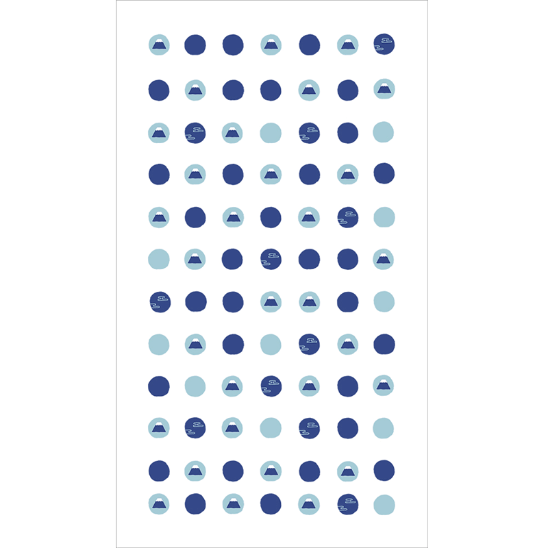 和たおるバスタオル　水玉富士