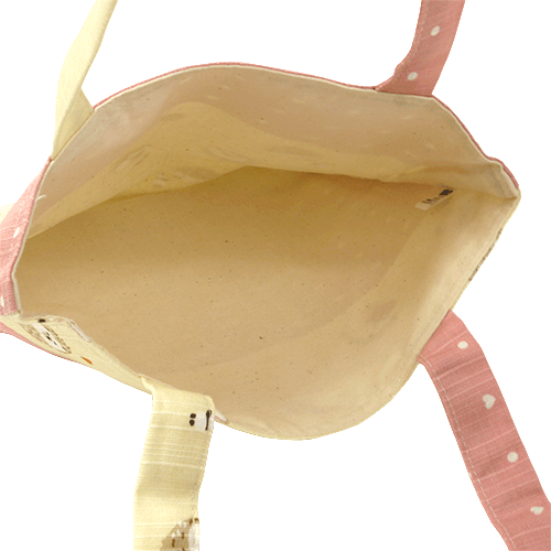 おさんぽトート　和みハリネズミ　ピンク