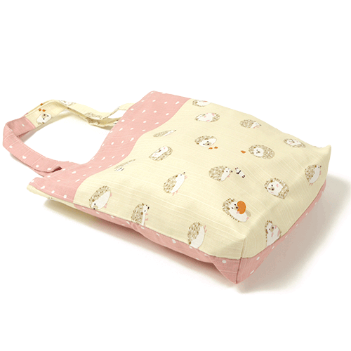 おさんぽトート　和みハリネズミ　ピンク